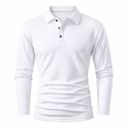 Men's Long Sleeve Collared T-Shirt