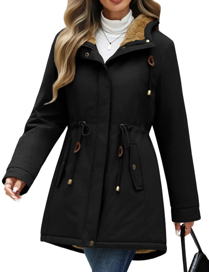 🦃 Thanksgiving Sale — Women's Fleece Parka Jacket | Warm & Hooded | Limited Time Only