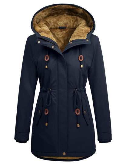 🦃 Thanksgiving Sale — Women's Fleece Parka Jacket | Warm & Hooded | Limited Time Only