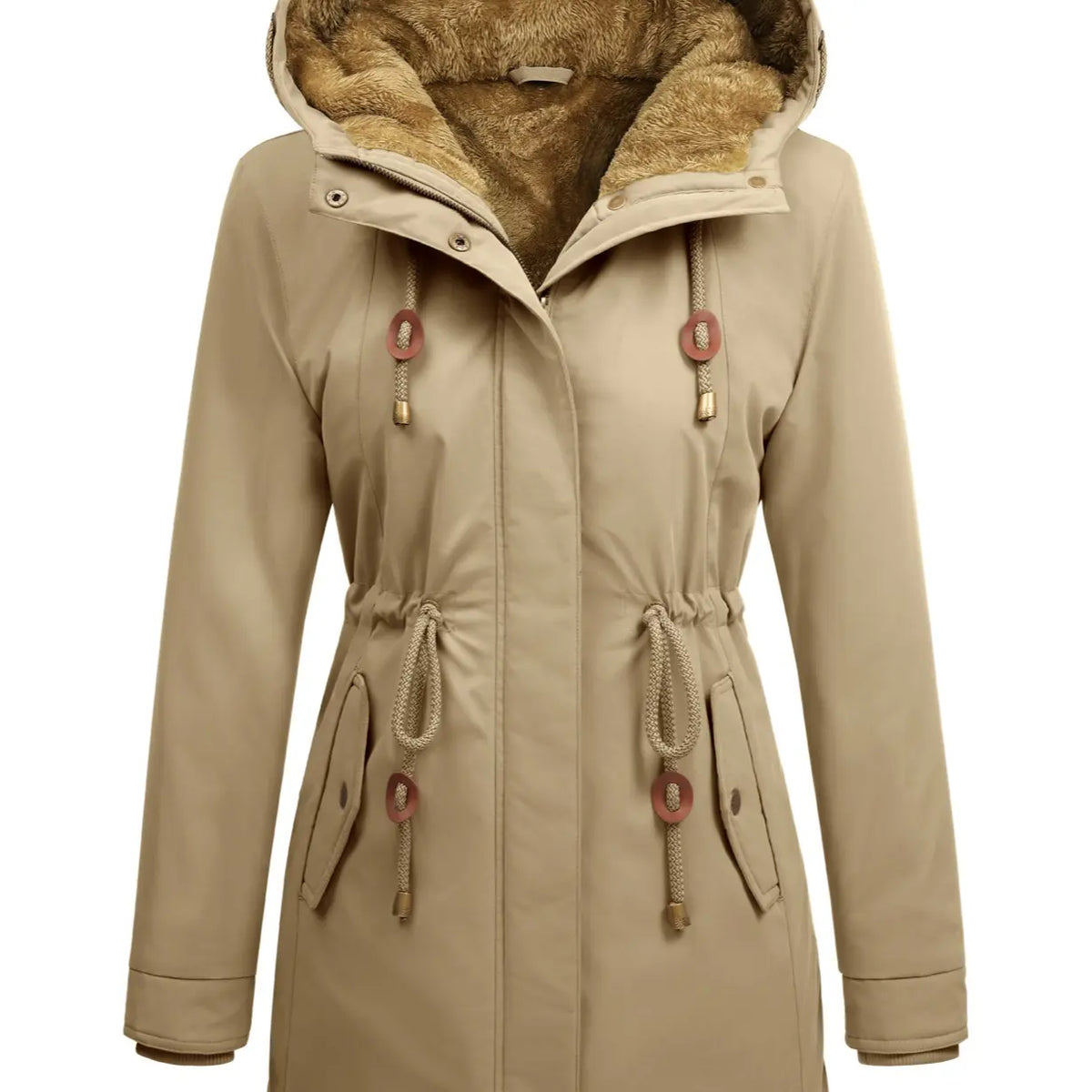 🦃 Thanksgiving Sale — Women's Fleece Parka Jacket | Warm & Hooded | Limited Time Only