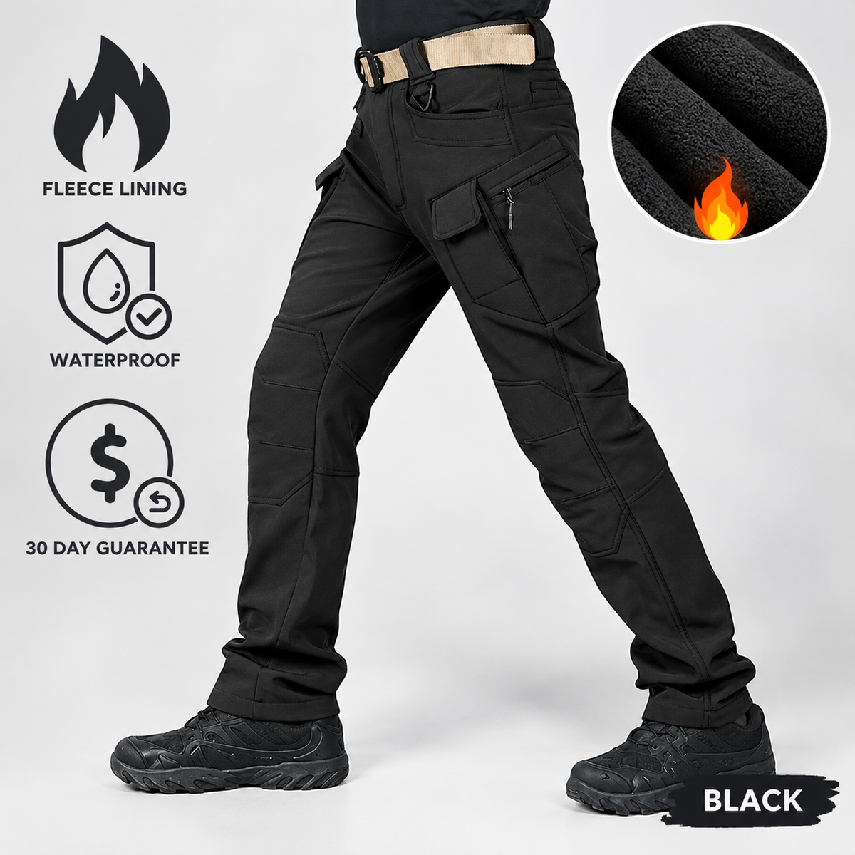 Fleece Lined Waterproof Utility Trousers