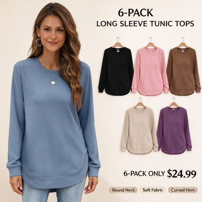 Limited time sale🔥Womens Sweatshirt Crewneck Long Sleeve Shirts Tops