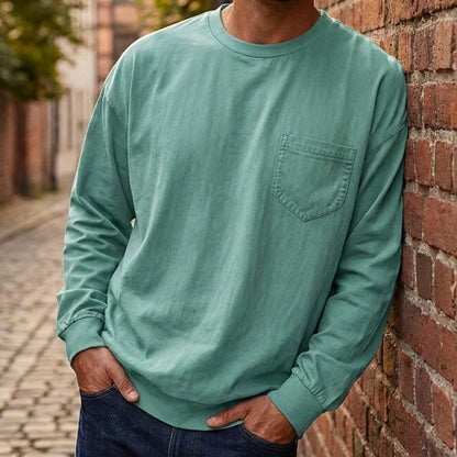 Men's Loose-Fit Long Sleeve T-Shirt