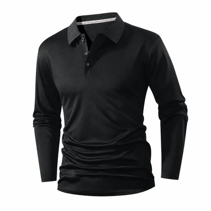 Men's Long Sleeve Collared T-Shirt