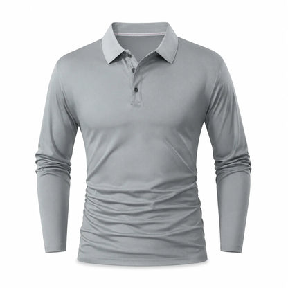Men's Long Sleeve Collared T-Shirt