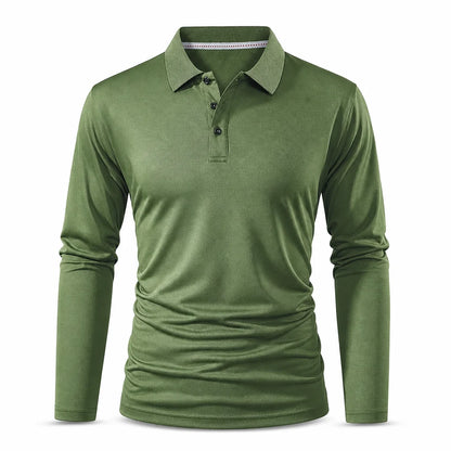 Men's Long Sleeve Collared T-Shirt
