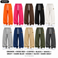 10-PACK ONLY $29-ORANGE + ROSE RED + COFFEE + BLACK + WHITE -GRAY + DARK BLUE + KHAKI + OLIVE + DARK GRAY