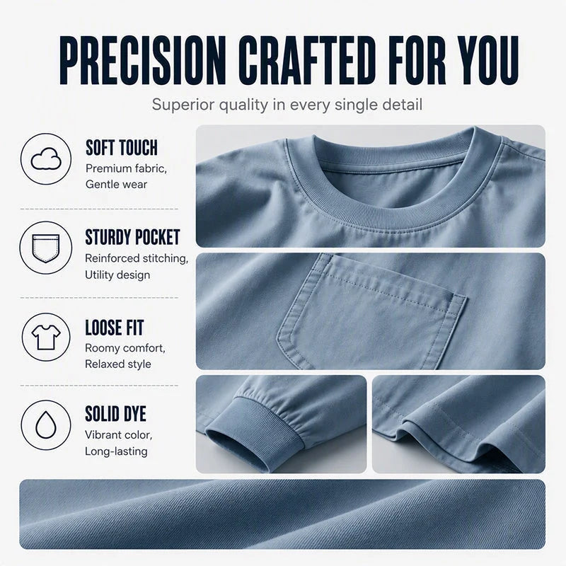 Men's Loose-Fit Long Sleeve T-Shirt