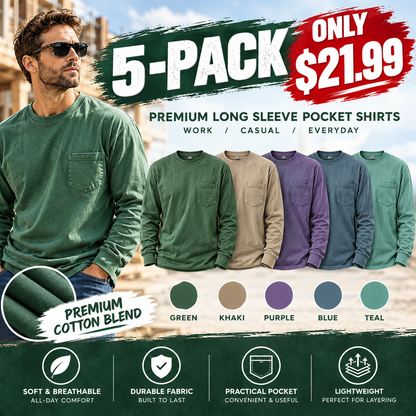 Men's Loose-Fit Long Sleeve T-Shirt