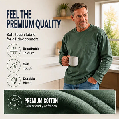 Men's Loose-Fit Long Sleeve T-Shirt