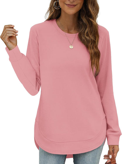 Limited time sale🔥Womens Sweatshirt Crewneck Long Sleeve Shirts Tops