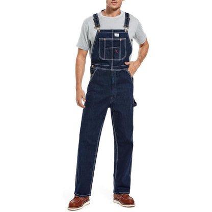 Men's 13.5 oz Cotton Denim Bib Overalls – 83294-Style Heavy-Duty Workwear with Adjustable Straps & Tool Pockets