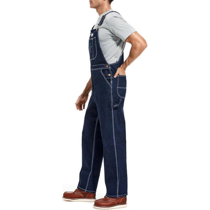 Men's 13.5 oz Cotton Denim Bib Overalls – 83294-Style Heavy-Duty Workwear with Adjustable Straps & Tool Pockets