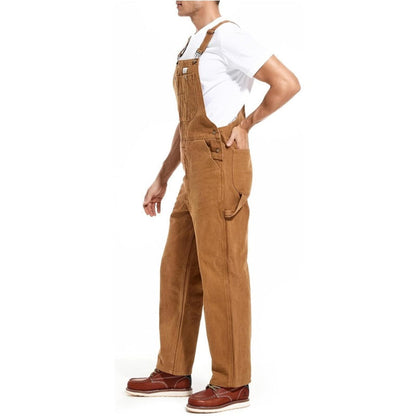 Men's 13.5 oz Cotton Denim Bib Overalls – 83294-Style Heavy-Duty Workwear with Adjustable Straps & Tool Pockets