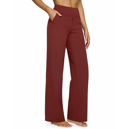 LAST DAY SALEWomen's High-Waisted Casual Wide Leg Pants with Pockets