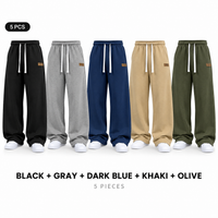 BLACK + GRAY + DARK BLUE + KHAKI + OLIVE