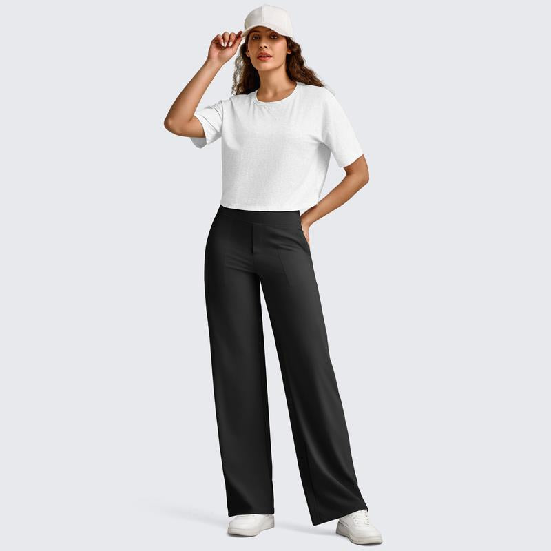 LAST DAY SALEWomen's High-Waisted Casual Wide Leg Pants with Pockets