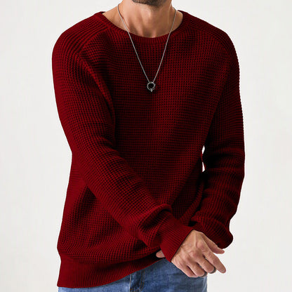 ✨Limited-Time Offer🎁Men's Crewneck Sweater Soft Casual Sweaters Classic Long Sleeve Pullover Sweaters with Ribbing Edge